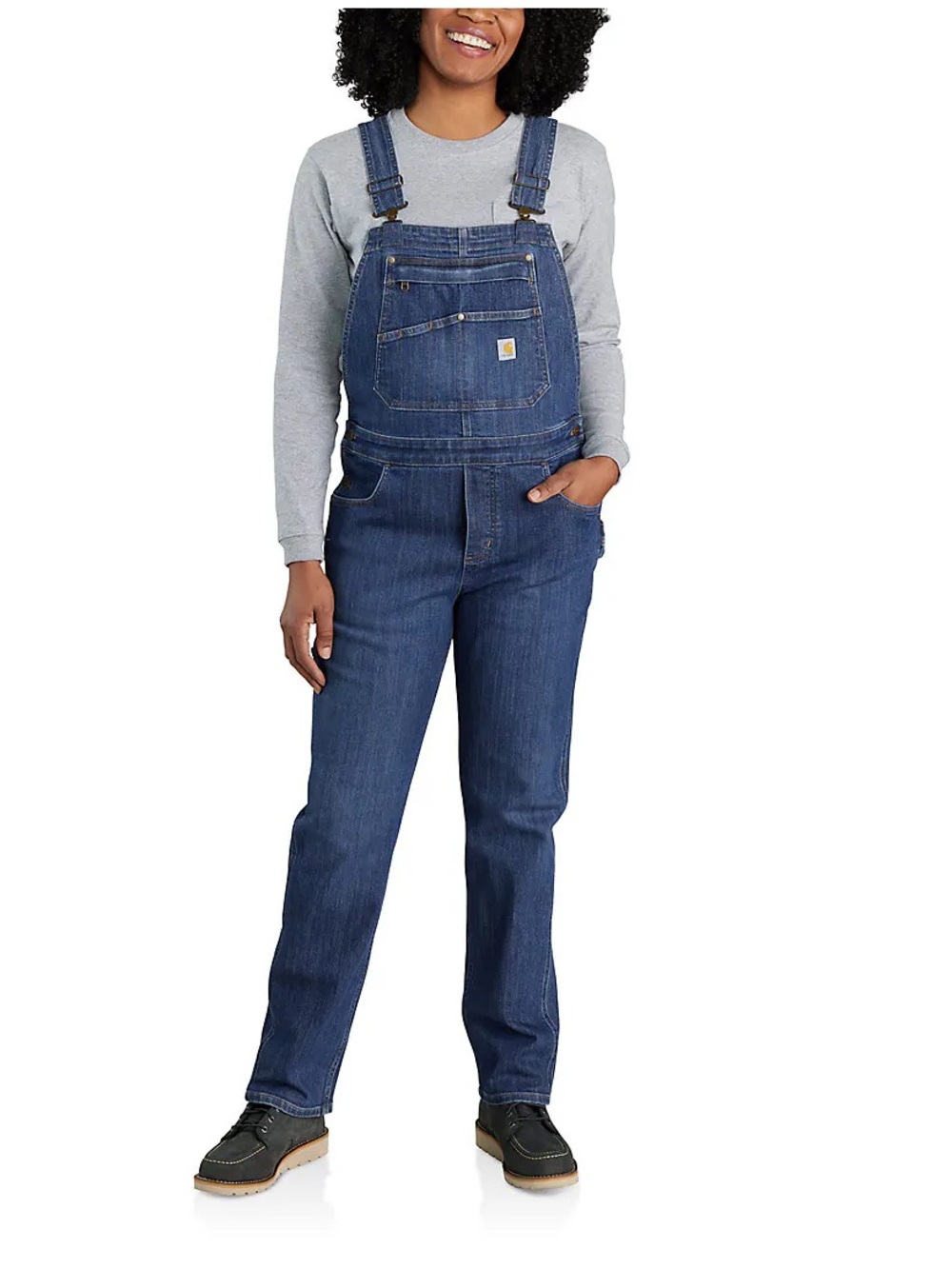 Carhartt Rugged Flex Relaxed Fit
Denim Bib Overalls Women's XS (0-2) 101600
